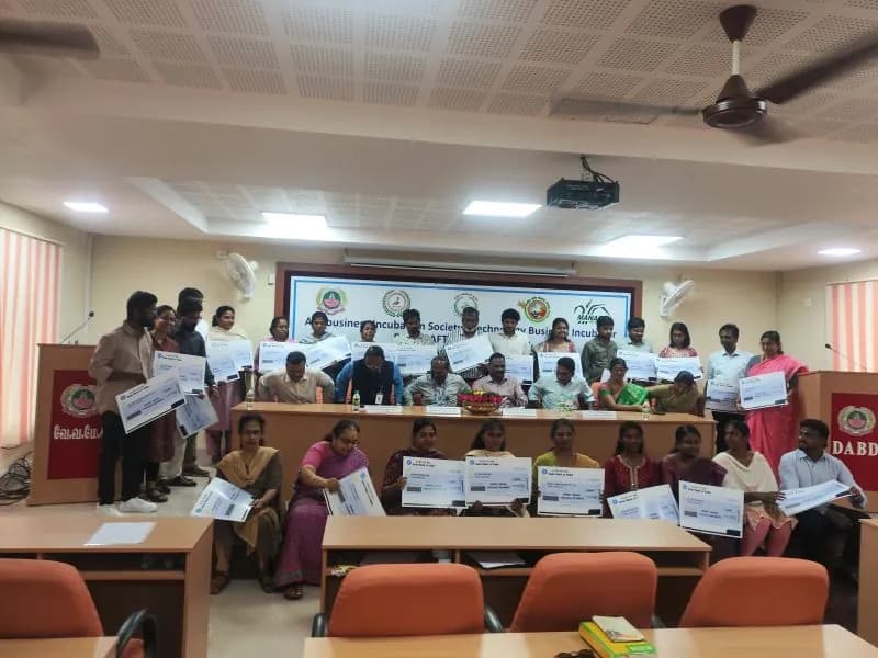 RKVY RAFTAAR grantees of the R-ABI Cohort 6 at Tamil Nadu Agricultural University